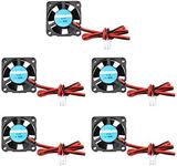 Jopto 5Pcs 3D Printer Fan 12V DC Mini Quiet Cooling Fan 30 x 30 x 10mm with 28cm Cable Compatible with 3D Printer Extruder Hotend Makerbot MK7 MK8 CPU Chip Arduino