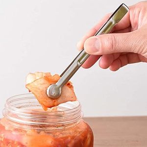 Ernest A-77608 Condiment Tongs, Knurled Tip (Firm Catch), Quick Grip and Serve Quickly, Stainless Steel (Exquisite Size Tabletop Tongs), A Brand Used by Major Restaurants Silver