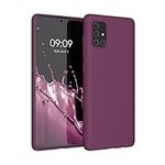 kwmobile Case Compatible with Samsung Galaxy A71 Case - Soft Slim Protective TPU Silicone Cover - Magenta Purple