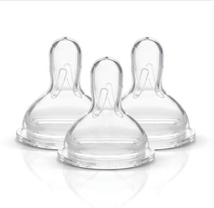 Medela Breastmilk Bottle Teats, BPA Free, Wide Base, Med Flow, Pack of 3