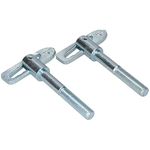 AB Tools 2 PACK M12 Extra Long Antiluce Tailgate Drop Catch Trailer Dropside Latch