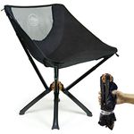 Cliq Camping Chair - Bottle Sized Compact Outdoor Chair Sets up in 5 Seconds Supports 300 LBS Aircraft Grade Aluminum