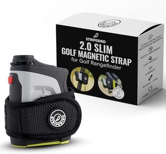 Stripebird - 2.0 Slim Golf Magnetic Rangefinder Wrap Mount (Form Fitting Strap - Stealth Black) - Easily Access Range Finder Device While You Golf - Buckle-Less Strap