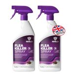 REPELEM Flea Sprays for The Home - Professional Strength, Household Spray, Killer for Home, Kills Fleas, Larvae & Eggs (2L Flea Spray)