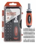 Buildskill 38-Piece Ratchet Screwdriver Tool Set Kit for Electronics Repair, Ergonomic Prescision Screwdriver Tool Kit for Appliances, Laptops, Watches & More