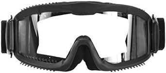 Lancer Tactical Ca-221B Clear Lens Vented Safety Airsoft Goggles, Black