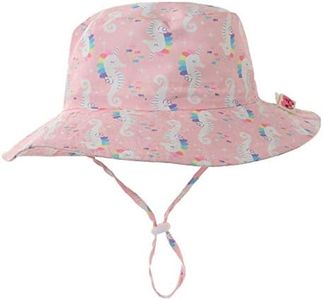 Home Prefer UPF50+ Kids Sun Hat Toddler Bucket Hat Summer Sun Hat for Boys Girls, Sea Horse, 2-4 Years