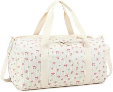 BTOOP Duffle Bag for Gym Sports Women Girls Workout Travel Bag Weekender with Shoe Compartment and Wet Pocket