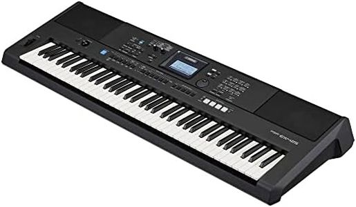 Yamaha PSR-EW425 Clavier arrangeur portable avec 76 notes dynamiques, 820 sonorités et écran LCD avec panneau de commande - Noir