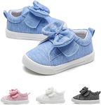 GENGASUN Toddler Girl's Lightweight Sneakers Bowknot Walking Shoes for Kids Casual Shoes Running Tennis Non-Slip Shoes