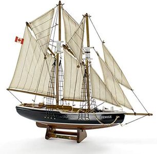 Seaside Deco Bluenose Model Ship 15"L 14"H (Natural) Handmade with natural wood