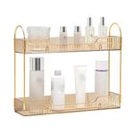 MASON HOME Bathroom Countertop Organiser - Amber | Home Decor - Storage - Shelf | Vanity Organizers for Makeup - Cosmetics - Jewellery - Skincare Accessories | Bathroom - Bedroom - Dressing Table