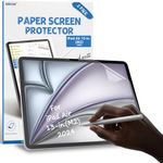 (2-Pack) Paper Screen Protector for iPad Air 13 inch (M2)2024, Matte PET Film for iPad Air 13 inch 2024, Write and Draw Like on Paper, Anti-Glare Screen Protector