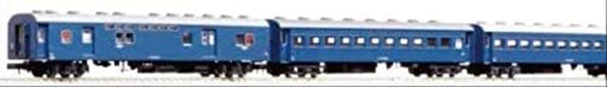 KATO 10-034-1 N Gauge Old Passenger Car, Set of 4, Blue
