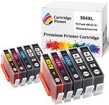 Cartridge Planet 10 Pack (4BK,2C,2M,2Y) Compatible Ink for HP 564XL for HP Deskjet 3070A-B611a 3520 e-All-in-One Officejet 4610 4620 Photosmart 5510-B111a 5520 6510-B211a 6520 B010a B010b B109a B109..