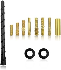 Ohleats Car Spiral Antenna, 7 Inch Auto Toppers Flexible Retrofit Antenna with Screw, Waterproof PVC Antenna Replacement Universal for Most Vehicles, Exterior Car Accessories