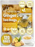 FreshDrinkUS, 120 Ginger Tea Bags, 