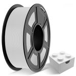 TECBEARS PLA Plus Filament 1.75 mm, Upgrade Pla+ More Robust and Stronger 3D Printer Filament 1kg Spool, Max 300 mm/s Printing Speed, Dimensional Accuracy +/- 0.02 mm, PLA+ White