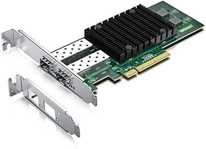 10Gb PCI-E Nic Tarjeta de Red Network Card, Dual SFP+ Puerto, con Original Intel X710-BM2, PCI Express Ethernet LAN Adaptador SupPuerto Windows Server/Windows/Linux/ESX, Compare con Intel X710-DA2