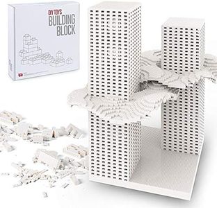 Lekebaby Building Bricks 1500 PCS Classic Building Blocks, Compatible with All Major Brands, White
