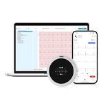 Wellue LP12 12-Lead ECG Monitor with OLED Display, 24-Hour Real-Time ECG Recording, Detailed AI ECG Reports, Event Markers, 72-Hour Battery Life, Smartphone APP & PC Support for Home Use with Lanyard