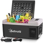 AstroAI 12 Volt Car Refrigerator, 12V Portable Freezer 16 Quart Camping Fridge Cooler 15L (-4℉~68℉) with 12/24V DC & 110V AC for Car, RV, Truck, Van, Boat for Camping, Travel, Fishing
