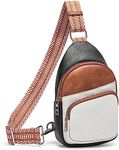 CLUCI Small Sling Bag for Women,Vegan Leather Fanny Pack Crossbody Bags for Women,Chest Bag With Guitar Strap