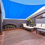 Garden EXPERT 10'x13' Sun Shade Sail Blue Rectangle Canopy Sail Shade Cloth for Patio Garden Outdoor Backyard