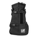 K9 Sport Sack | Dog Carrier Adjustable Backpack (Medium, Air 2 - Jet Black)