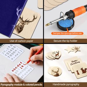 Preciva Wood Burning Kit, 70-Piece Pyrography Tool Set