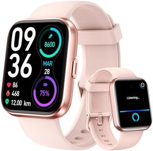 aeac Smart Watches for Women, 1.8" Touch Screen Fitness Watch with Heart Rate/SpO2/Sleep Monitor, Pedometer, IP68 Waterproof Smartwatch for iPhone Android