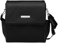 Petunia Pickle Bottom Boxy Backpack, Diaper Bag, Stylish Baby Bag, Spacious Backpack, On-The-Go Moms, Ebony