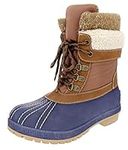 LONDON FOG Womens Mitten Cold Weather Duck Boot for Snow brown Size: 8 UK