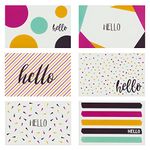 48 Pack All Occasion Hello Cards with Envelopes, Welcome and Thinking of You Greeting Note Cards, Blank Inside for Friends, Family, Teachers, Students (10x15 cm)