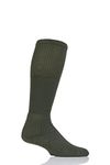 Thorlos Mens 1 Pair Military Boot Over the Calf Socks Olive 8.5-12