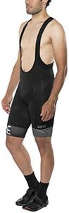 GORE WEAR Mens C5 Opti Bib Shorts+ Cycling Compression Shorts, Black/White, Large US