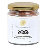 Homegrown Platter Organic Raw Unsweetened Cacao Powder, 80g | Best for Hot Chocolate, Baking | Non-Alkalized, Artisanal, Vegan, Dairy-Free, Gluten-Free