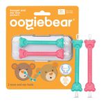 oogiebear - Patented Nose and Ear Gadget. Safe, Easy Nasal Booger and Ear Cleaner for Newborns and Infants. Dual Earwax and Snot Remover. Aspirator Alternative - Two Pack with Case - Raspberry Seafoam