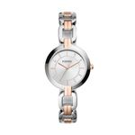 Fossil Women Stainless Steel Kerrigan Silver Band Analog Watch Bq3341, Band Color-Silver,Dial Color-Silver