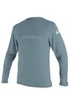 O'Neill Wetsuits Men's Basic Skins UPF 50+ Long Sleeve Sun Shirt, Dusty Blue, Large