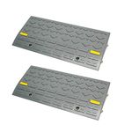 BISupply | Curb Ramps for Driveway Ramps for Low Cars, Car Ramps, Motorcycle Ramp, Threshold Ramp, Loading Ramps 4” 2pk