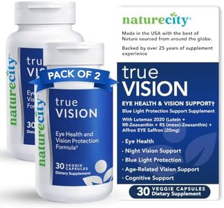 NatureCity True-Vision Eye Supplement, Lutein and Zeaxanthin, 60 Capsules