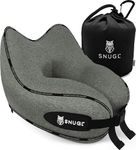 SNUGL Neck Travel Pillow - Memory Foam Airplane Pillow - Flight Pillow | Neck Support Travel Pillow with Carry Bag & Clip, Neck Pillows for Sleeping Travel Plane, Flying Travel Essentials, Light Green