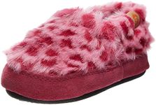 Acorn Unisex-Child Moc Slipper, Pink Ocelot, 3-4 Big Kid