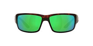 Costa Del Mar Men's Fantail Sunglasses, Tortoise/Copper Green Mirrored Polarized-580p, One Size UK