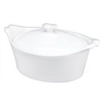 jinsongdafa Casserole Dish Set with Lids, French Ceramic Serving Soup Tureen, Chip and Crack Resistant Baking Dish - Microwave, Dishwasher, Oven and Fridge Safe (Oval 850ML)