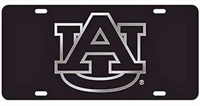 Dixie Dawgs Auburn Laser Cut License Plate Car Tag Tigers Black Silver Mirror AU