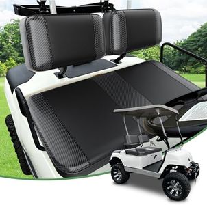 T TGBROS Golf Cart Seat Covers Fit for Yamaha G2 G9 G16 G19 G22 OEM Ordinary Seat Cushion Golf Cart Front Seat Cover Kit Waterproof Vinyl Leather Breathable Anti-Scratch No Need Gun Nails