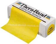 THERABAND Exercise Resistance Band Set for Sport Training and Fitness, Home Gym Equipment, Beginner Level 2 - Yellow 5.5m