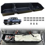 INUBOXES Under Seat Storage organizer Box Compatible with 2015-2024 Ford F150 SuperCrew Cab & Crew Cab seat tool box extension,Hidden storage Detachable design